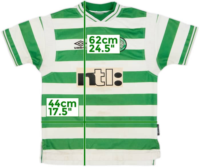 1999-01 Celtic Home Shirt - 4/10 - (L.Boys)