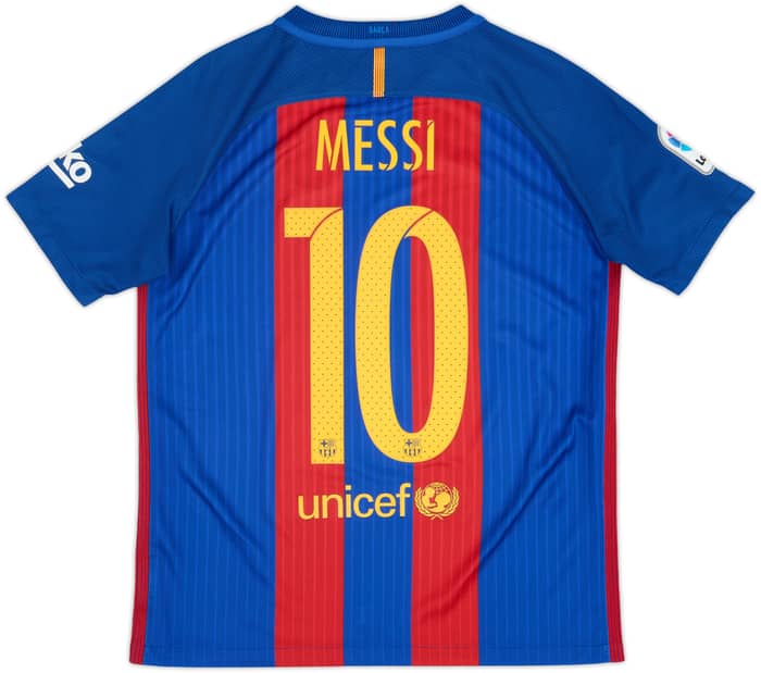 2016-17 Barcelona Home Shirt Messi #10 - 8/10 - (XL.Boys)