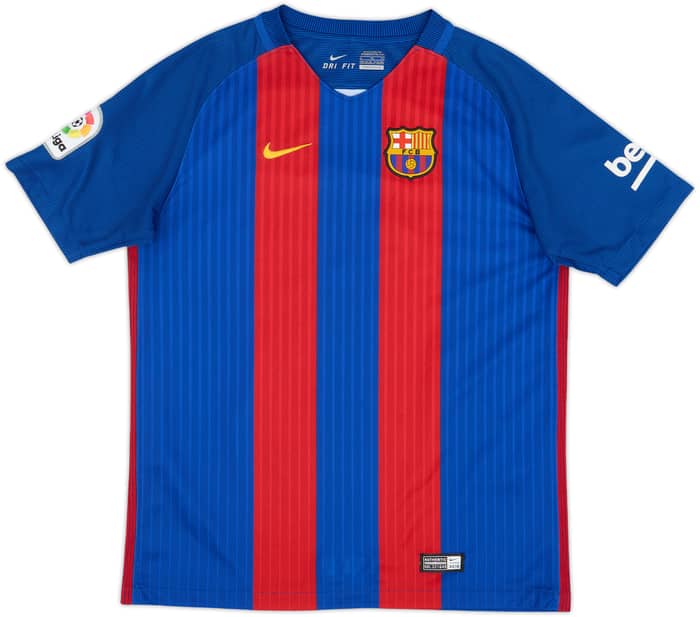 2016-17 Barcelona Home Shirt Messi #10 - 8/10 - (XL.Boys)