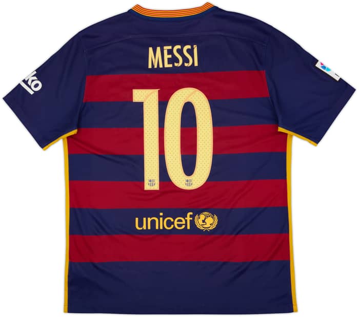 2015-16 Barcelona Home Shirt Messi #10 - 7/10 - (L)