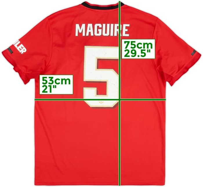 2019-20 Manchester United Home Shirt Maguire #5 - 5/10 - (L)