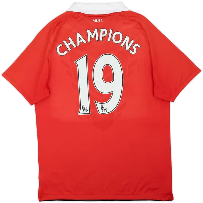 2010-11 Manchester United Home Shirt Champions #19 - 6/10 - (M)