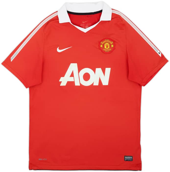 2010-11 Manchester United Home Shirt Champions #19 - 6/10 - (M)