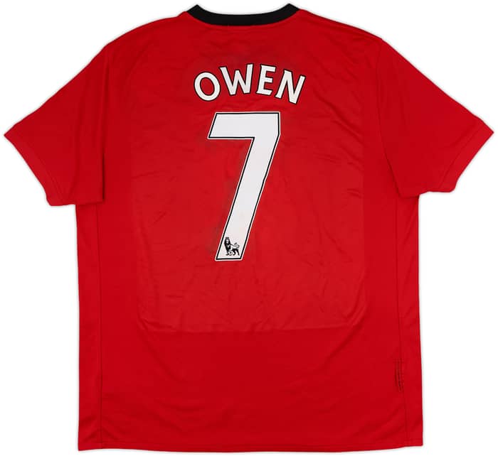 2009-10 Manchester United Home Shirt Owen #7 - 5/10 - (XL)