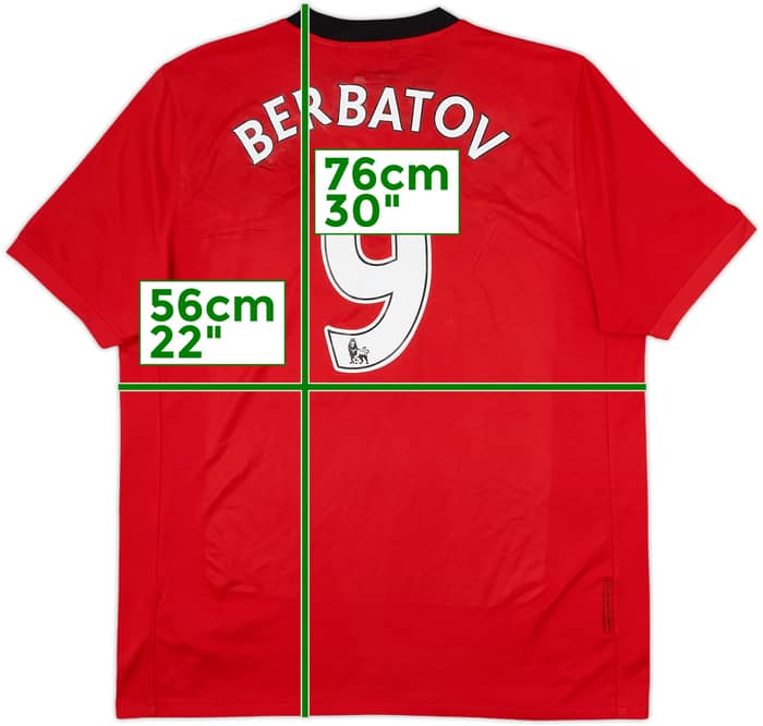 2009-10 Manchester United Home Shirt Berbatov #9 - 5/10 - (L)