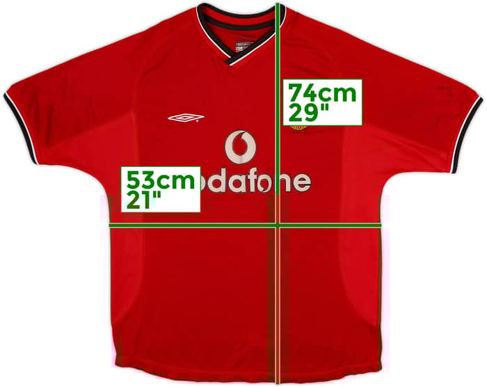 2000-02 Manchester United Home Shirt - 4/10 - (M)