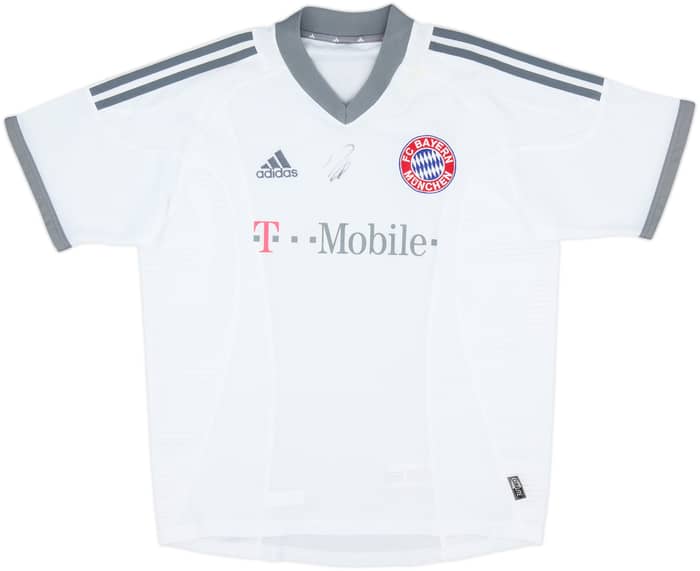 2002-03 Bayern Munich Signed Away Shirt - 6/10 - (XL.Boys)