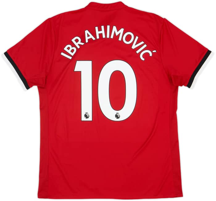 2017-18 Manchester United Home Shirt Ibrahimovic #10 - 6/10 - (L)