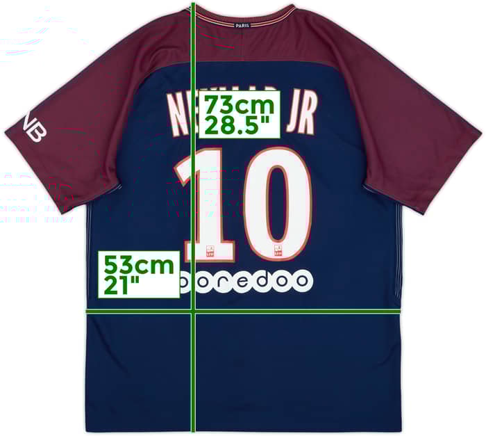 2017-18 Paris Saint-Germain Home Shirt Neymar Jr #10 - 9/10 - (L)