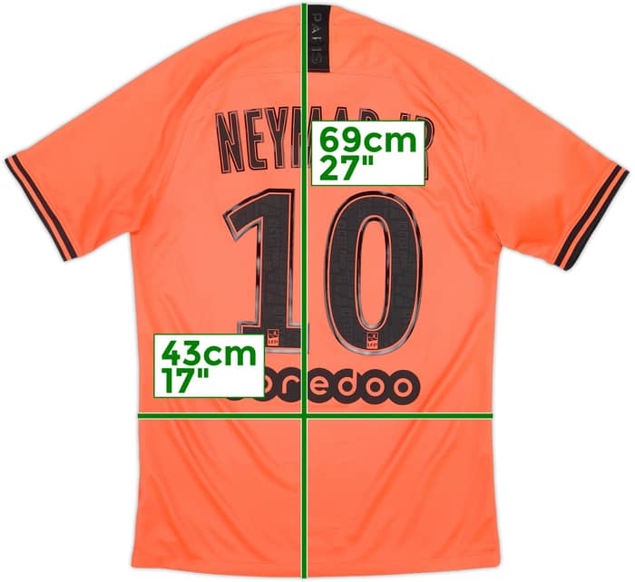 2019-20 Paris Saint-Germain Away Shirt Neymar Jr #10 - 6/10 - (S)