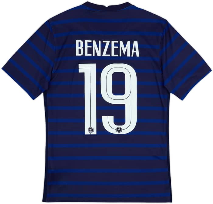 2020-21 France Home Shirt Benzema #19 - 6/10 - (S)