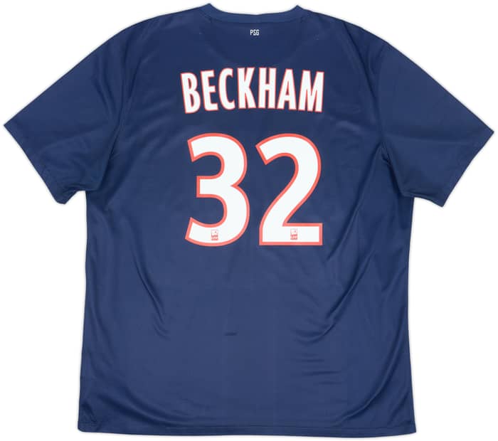 2012-13 Paris Saint-Germain Home Shirt Beckham #32 - 6/10 - (XL)