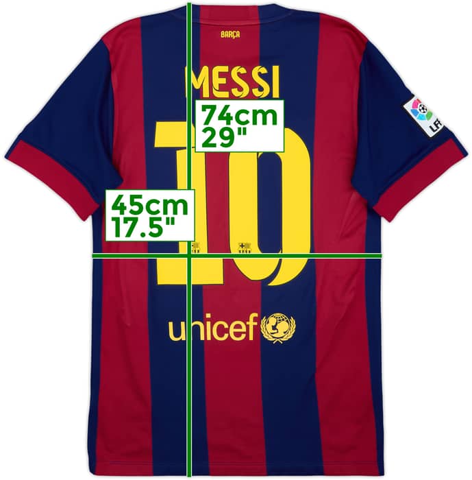 2014-15 Barcelona Home Shirt Messi #10 - 8/10 - (S)