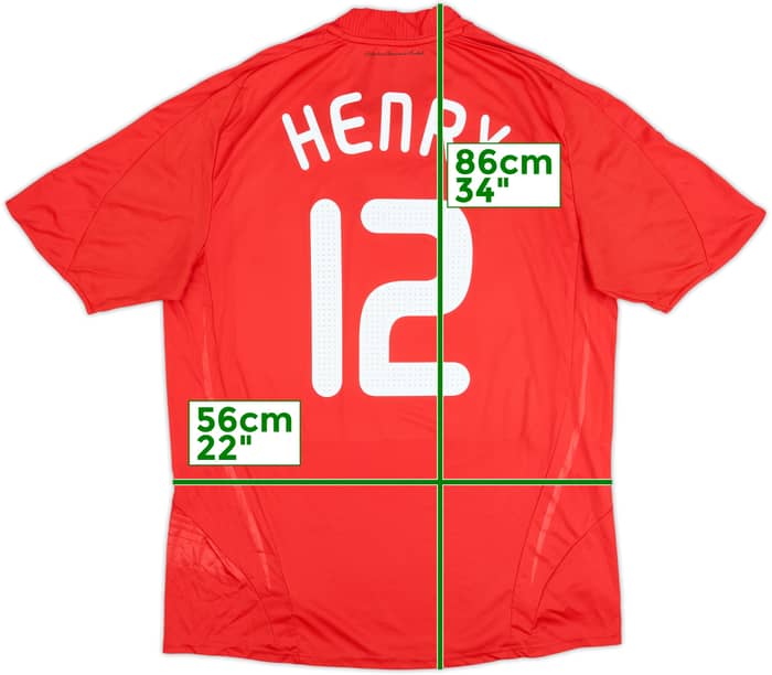2007-08 France Away Shirt Henry #12 - 7/10 - (XL)