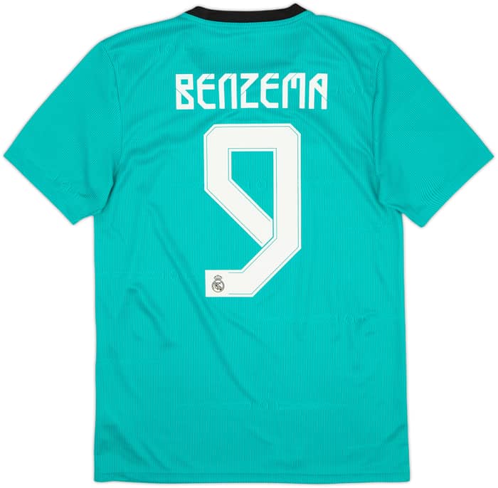 2021-22 Real Madrid Third Shirt Benzema #9 - 9/10 - (S)