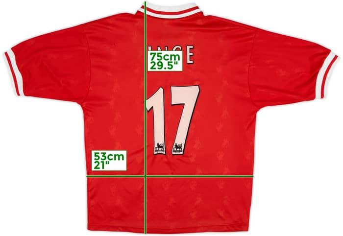 1996-98 Liverpool Home Shirt Ince #17 - 8/10 - (L)