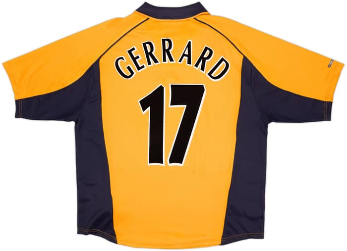 2000-02 Liverpool Away Shirt Gerrard #17 - 8/10 - (XL)