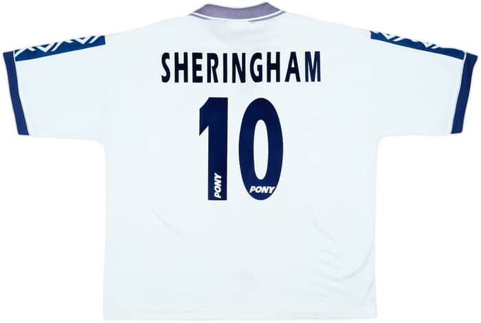 1995-97 Tottenham Home Shirt Sheringham #10 - 7/10 - (XL)