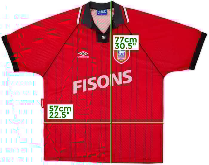 1993-95 Ipswich Away Shirt - 6/10 - (XL)