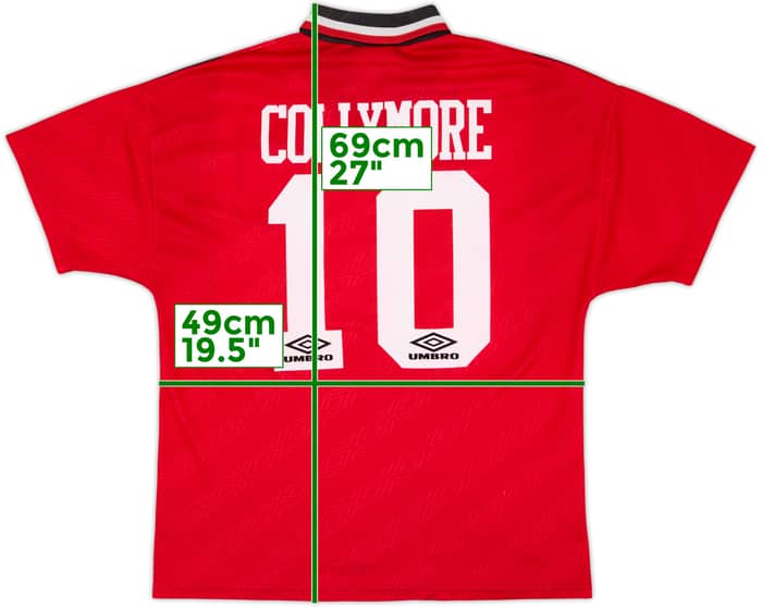 1994-96 Nottingham Forest Home Shirt Collymore #10 - 8/10 - (M)