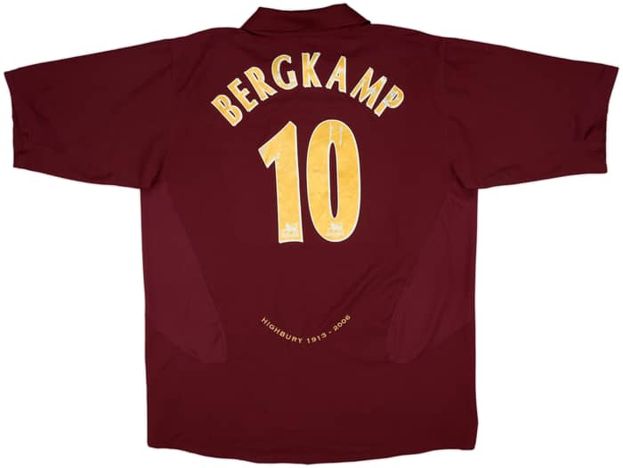 2005-06 Arsenal Home Shirt Bergkamp #10 - 6/10 - (XXL)
