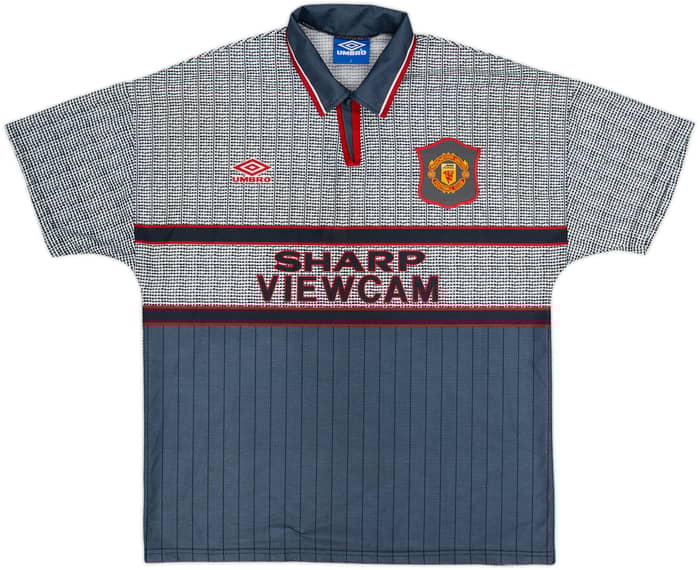 1995-96 Manchester United Away Shirt Beckham #24 - 9/10 - (L)