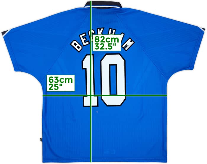 1996-98 Manchester United Third Shirt Beckham #10 - 5/10 - (XXL)