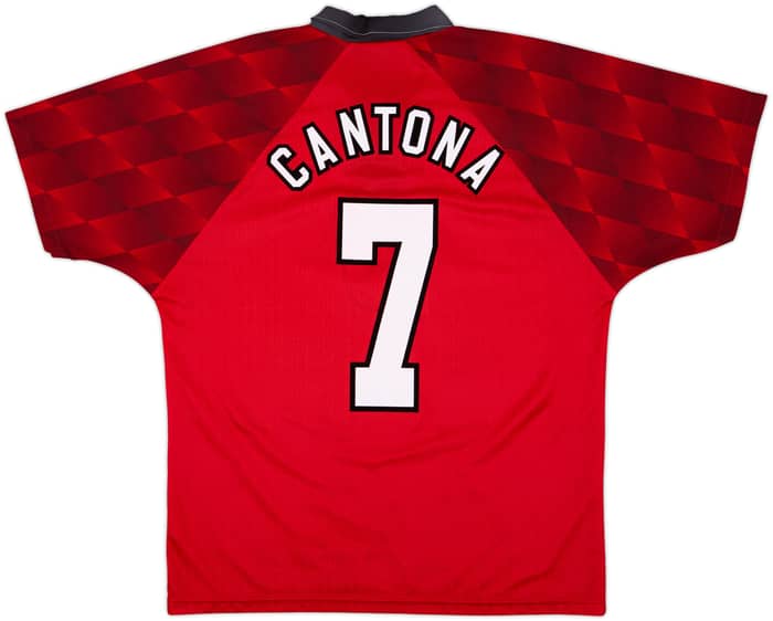 1996-98 Manchester United Home Shirt Cantona #7 - 8/10 - (M)