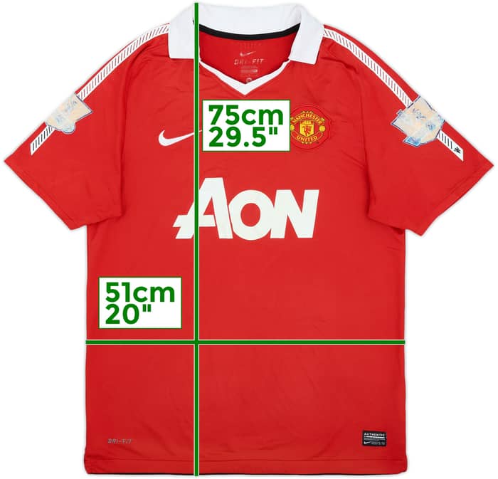 2010-11 Manchester United Home Shirt - 5/10 - (M)