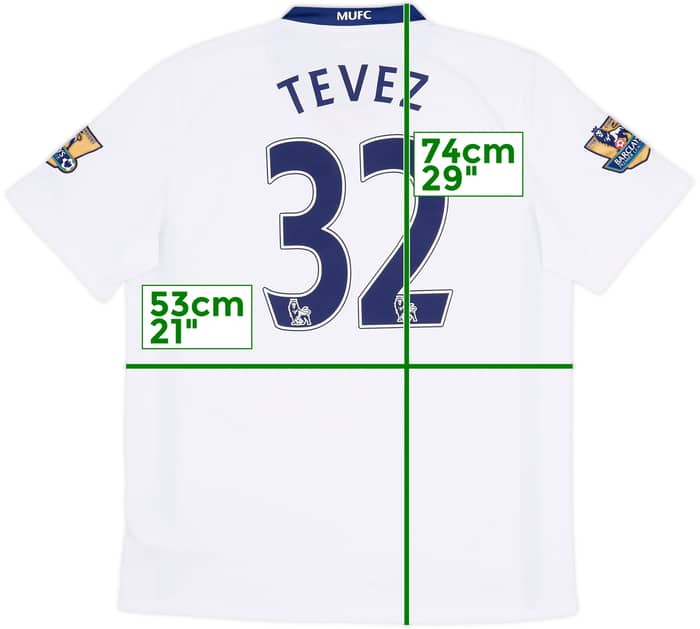 2008-10 Manchester United Away Shirt Tevez #32 - 9/10 - (M)