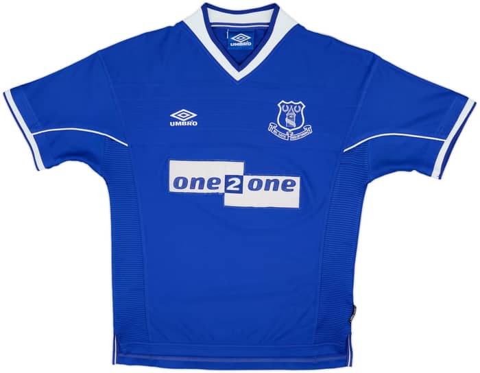 1999-00 Everton Home Shirt Collins #7 - 8/10 - (M)