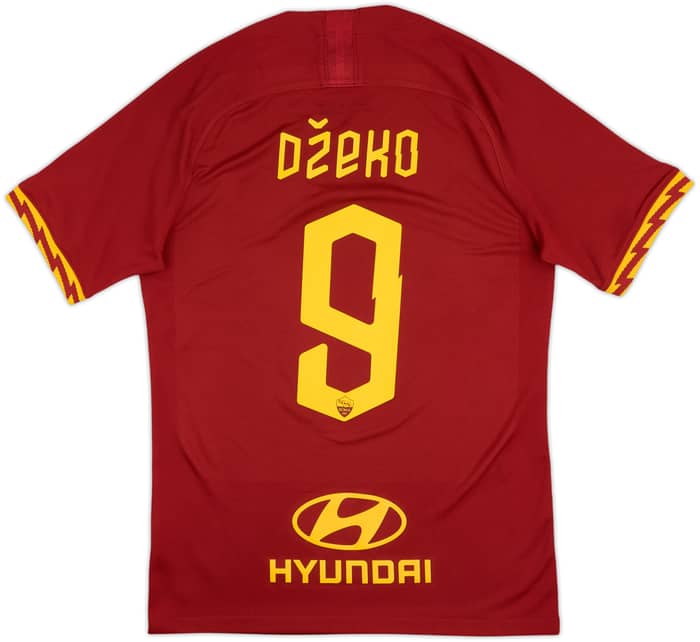 2019-20 Roma Home Shirt Dzeko #9 - 8/10 - (S)