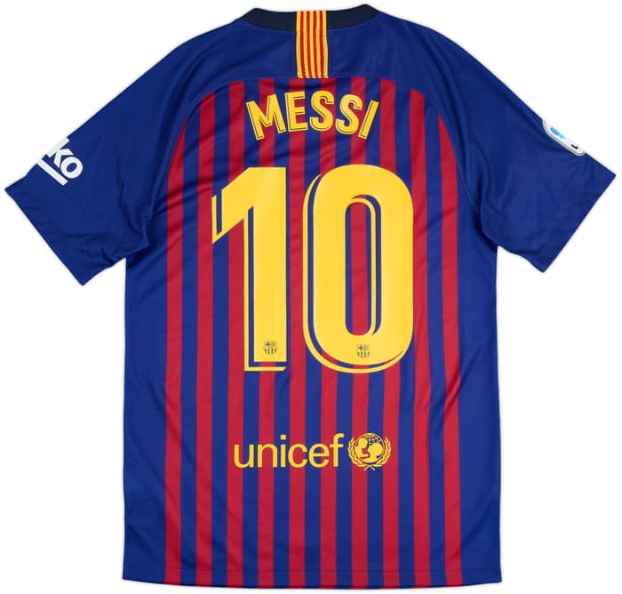 2018-19 Barcelona Home Shirt Messi #10 - 7/10 - (S)