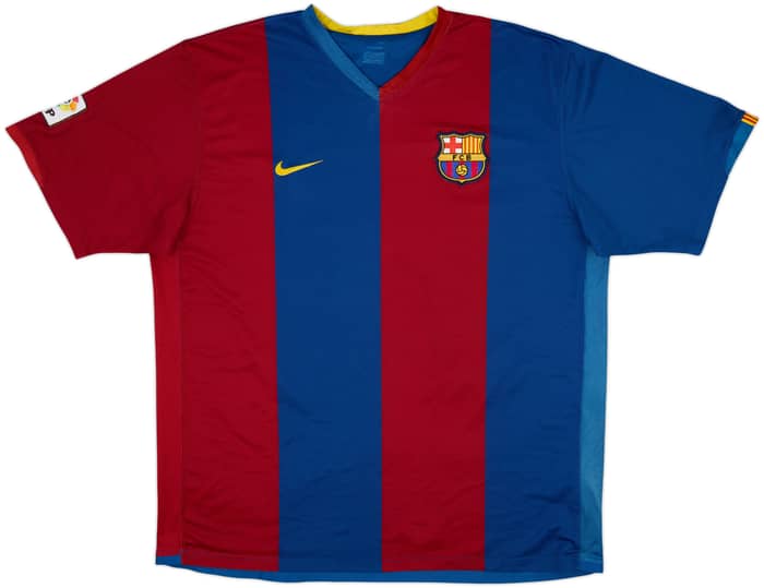 2006-07 Barcelona Home Shirt Ronaldinho #10 - 7/10 - (XXL)