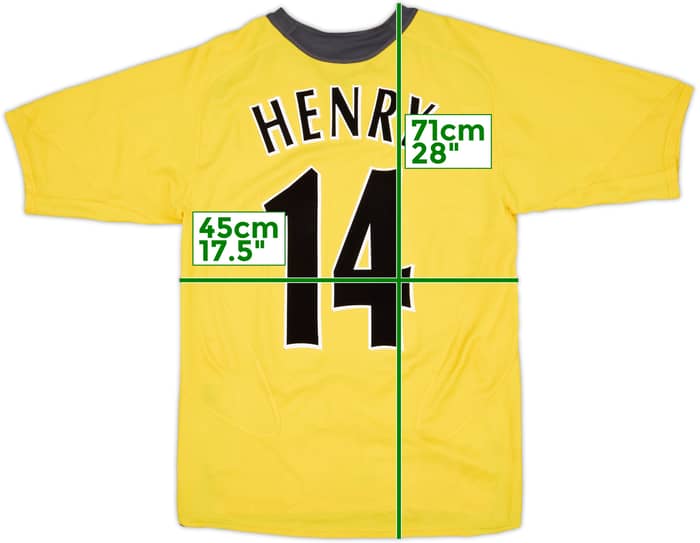 2005-06 Arsenal Away Shirt Henry #14 - 9/10 - (S)
