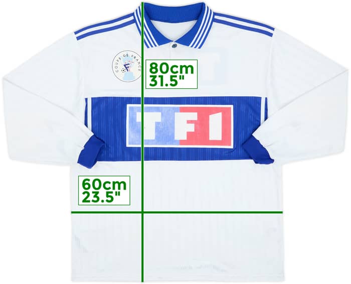 1990s Coupe de France Home L/S Shirt #3 - 6/10 - (XL)