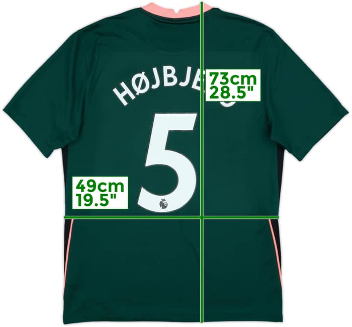 2020-21 Tottenham Away Shirt Højbjerg #5 - 10/10 - (M)