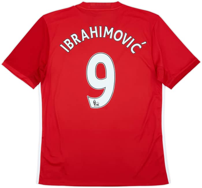 2016-17 Manchester United Home Shirt Ibrahimovic #9 (M)