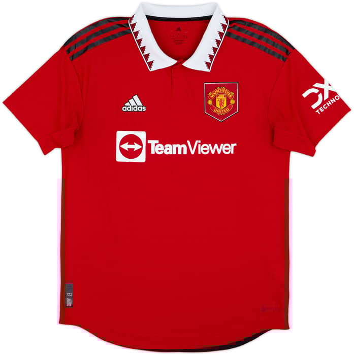 2022-23 Manchester United Authentic Home Shirt Ronaldo #7 - 8/10 - (L)