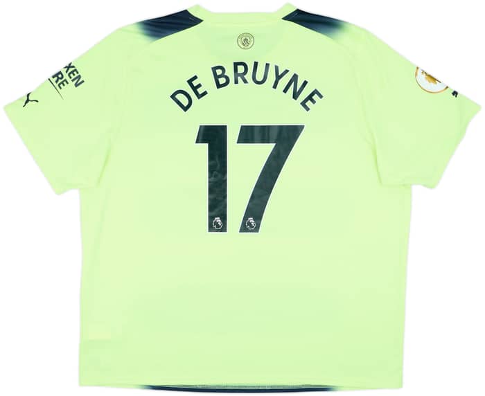 2022-23 Manchester City Third Shirt De Bruyne #17 - 8/10 - (3XL)