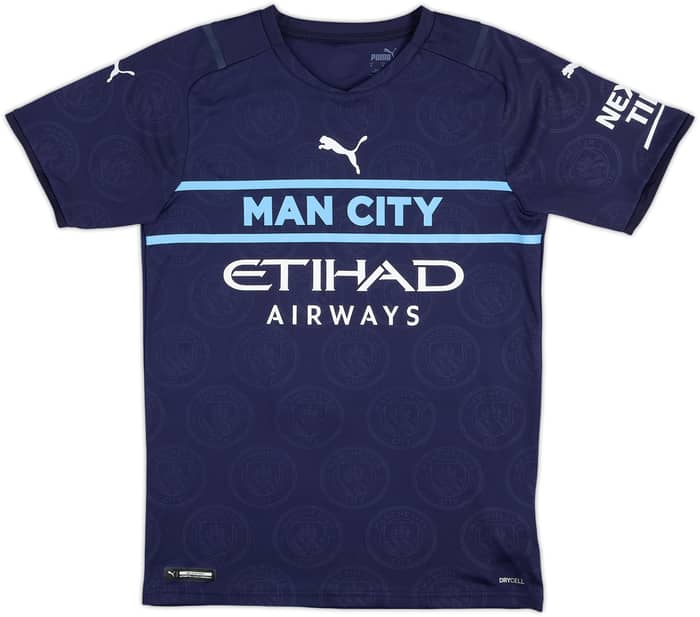 2021-22 Manchester City Third Shirt Ake #6 - 10/10 - (S)