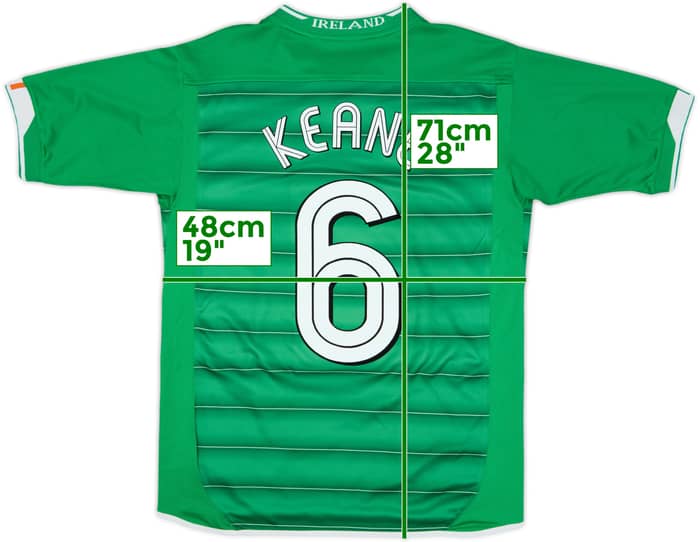 2003-04 Ireland Home Shirt Keane #6 - 8/10 - (XL.Boys)