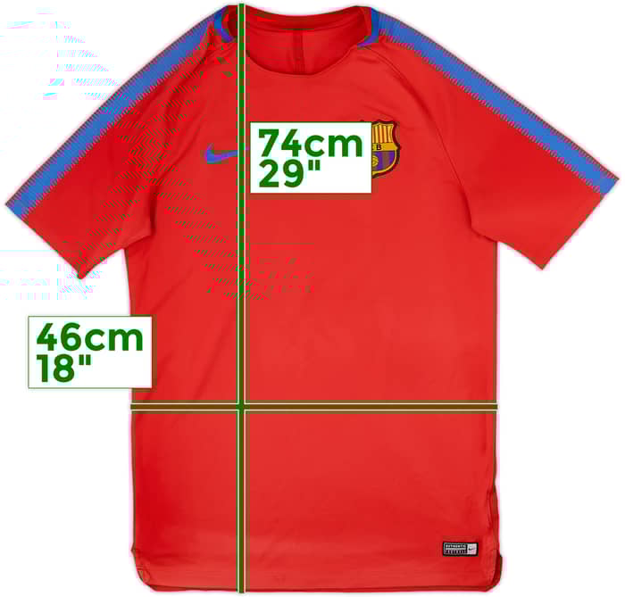 2017-18 Barcelona Nike Training Shirt - 7/10 - (M)