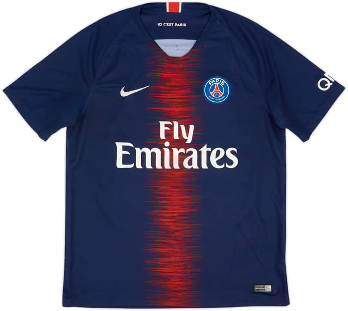 2018-19 Paris Saint-Germain Home Shirt Mbappe #7 - 6/10 - (L)