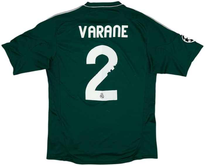 2012-13 Real Madrid CL Third Shirt Varane #2 - 4/10 - (M)