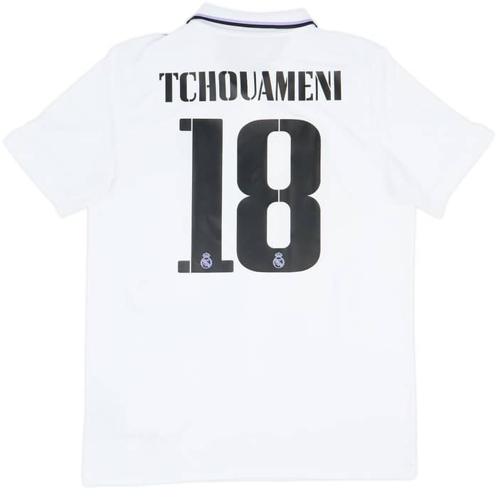 2022-23 Real Madrid Home Shirt Tchouameni #18 - 10/10 - (L)