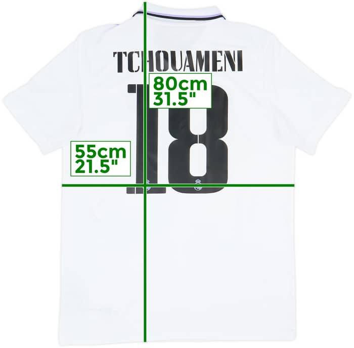 2022-23 Real Madrid Home Shirt Tchouameni #18 - 10/10 - (L)