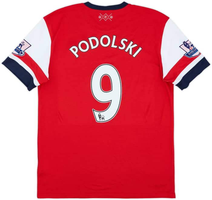2012-14 Arsenal Home Shirt Podolski #9 - 6/10 - (M)