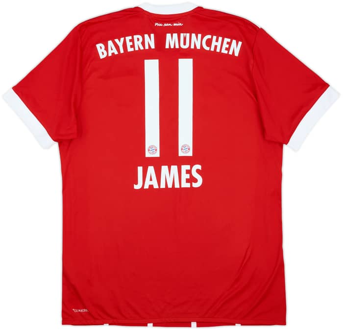 2017-18 Bayern Munich Home Shirt James #11 - 10/10 - (M)