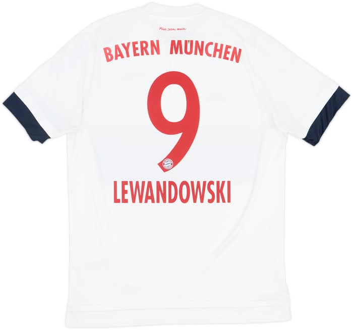 2015-16 Bayern Munich Away Shirt Lewandowski #9 - 7/10 - (M)
